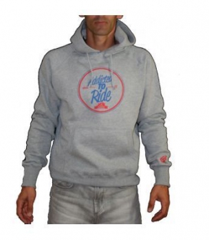 Mikina Hoodie - Addicted To Ride grey 