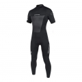 Neopren Rise Short Arm Back Zip D/L Black 