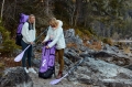 SUP Pádlo Diamond Carbon 35%  6,75''; 3-dílné lavander 
