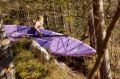 SUP Pádlo Diamond Carbon 35%  6,75''; 3-dílné lavander 