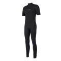 Neopren Mission Short Arm Back Zip D/L Black  