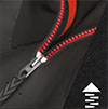 infrared back zipper