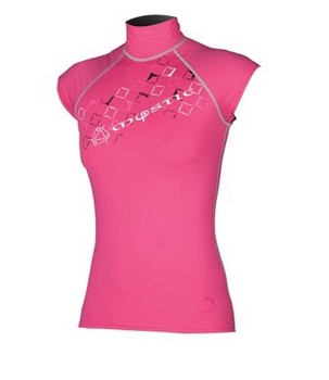 Lycra Trax Rash Vest Capsleeves Women Pink 