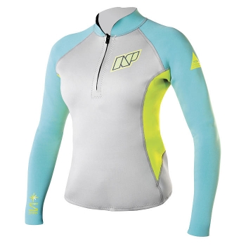 Spark Neo Top Women L/S silver/mint/green 
