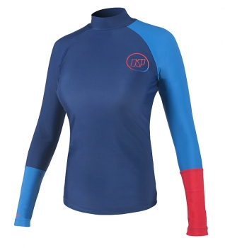 Lycra Skye Women Long sl. Navy/Blue/Red 