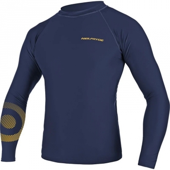 Lycra Mission Long sl. Navy/Yellow print 