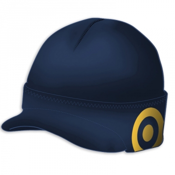 Visor Beanie navy/yellow 