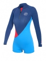 Neopren Spice Women Sup Shorty BZ  L/S Blue/Red/Navy 