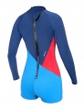 Neopren Spice Women Sup Shorty BZ  L/S Blue/Red/Navy 