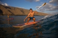 SUP Pádlo Bamboo Carbon 50%  7,25''; 2-dílné  