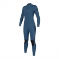 Neopren Spark Fullsuit Women Back Zip Petrol Blue/Coral 