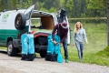 SUP Pádlo Carbon 35%  7,25''; 3-dílné  