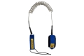 SUP Coiled Leash blue 8 ft 