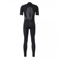 Neopren Mission Short Arm Back Zip Black  