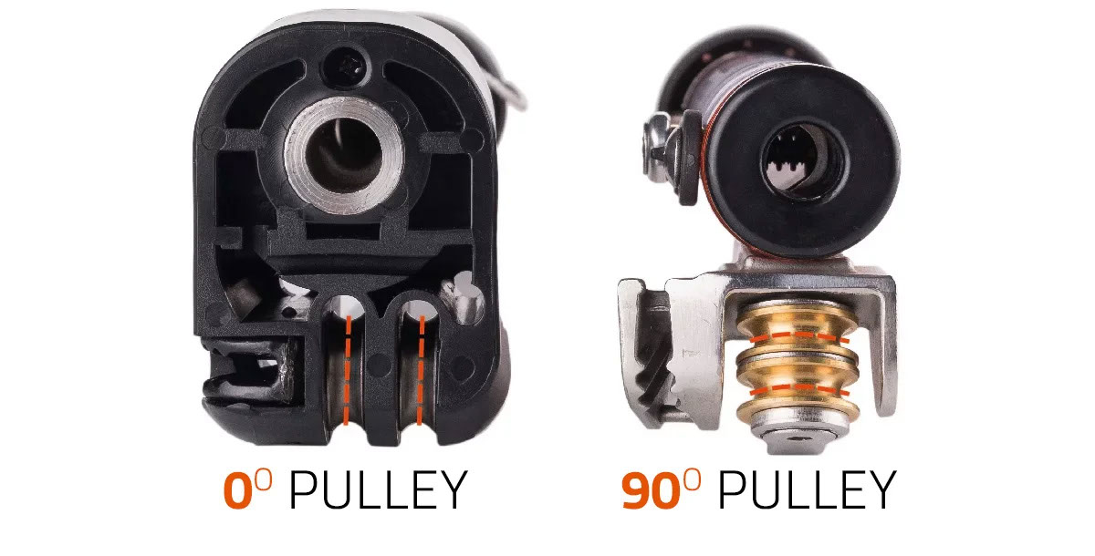 pulley orientation